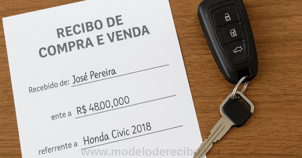Modelo de Recibo de Compra e Venda entre Particulares