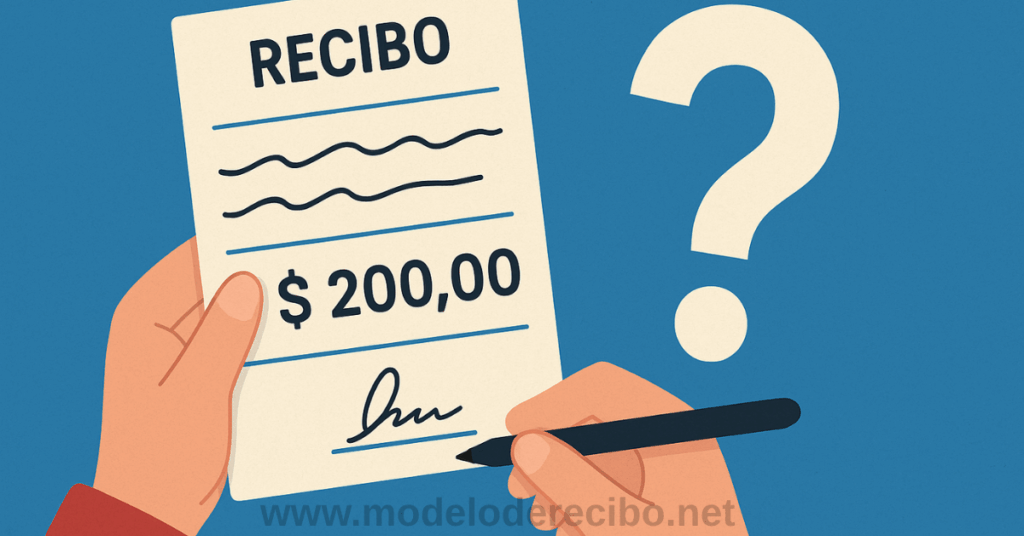 Posso Fazer um Recibo à Mão?